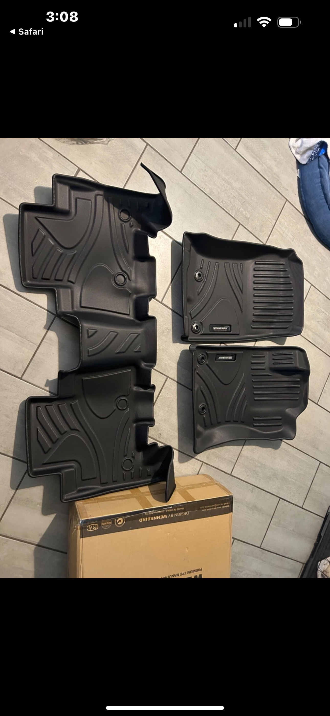 Wennebird premium TPE floor mats for Toyota forerunner 2013 to 2023 all weather anti-slipped waterproof floor liners