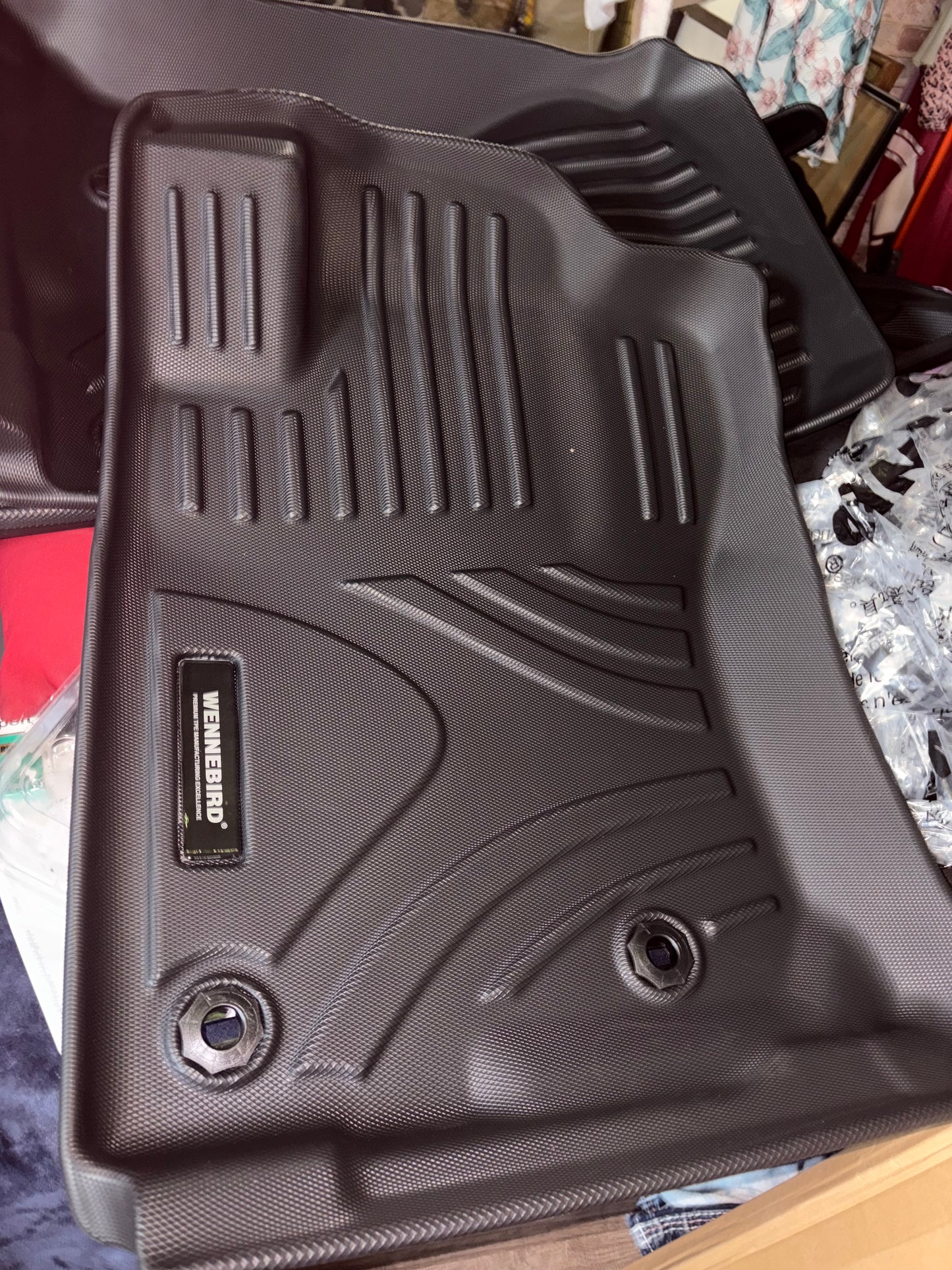 Wennebird premium TPE floor mats for Toyota forerunner 2013 to 2023 all weather anti-slipped waterproof floor liners