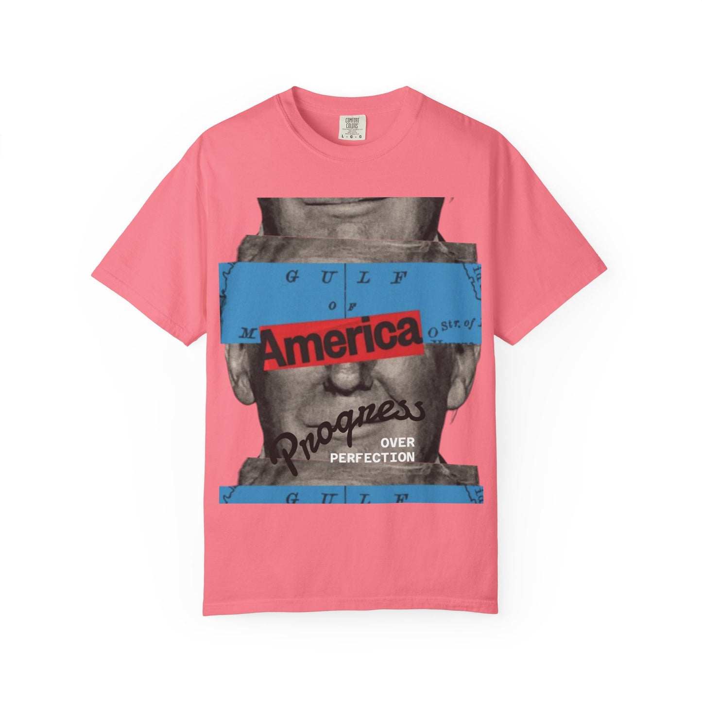 Vintage Graphic T-Shirt - America, Progress Over Perfection, Unisex Tee for Casual Wear, Gift for Patriot Day, Birthday, 90s Style