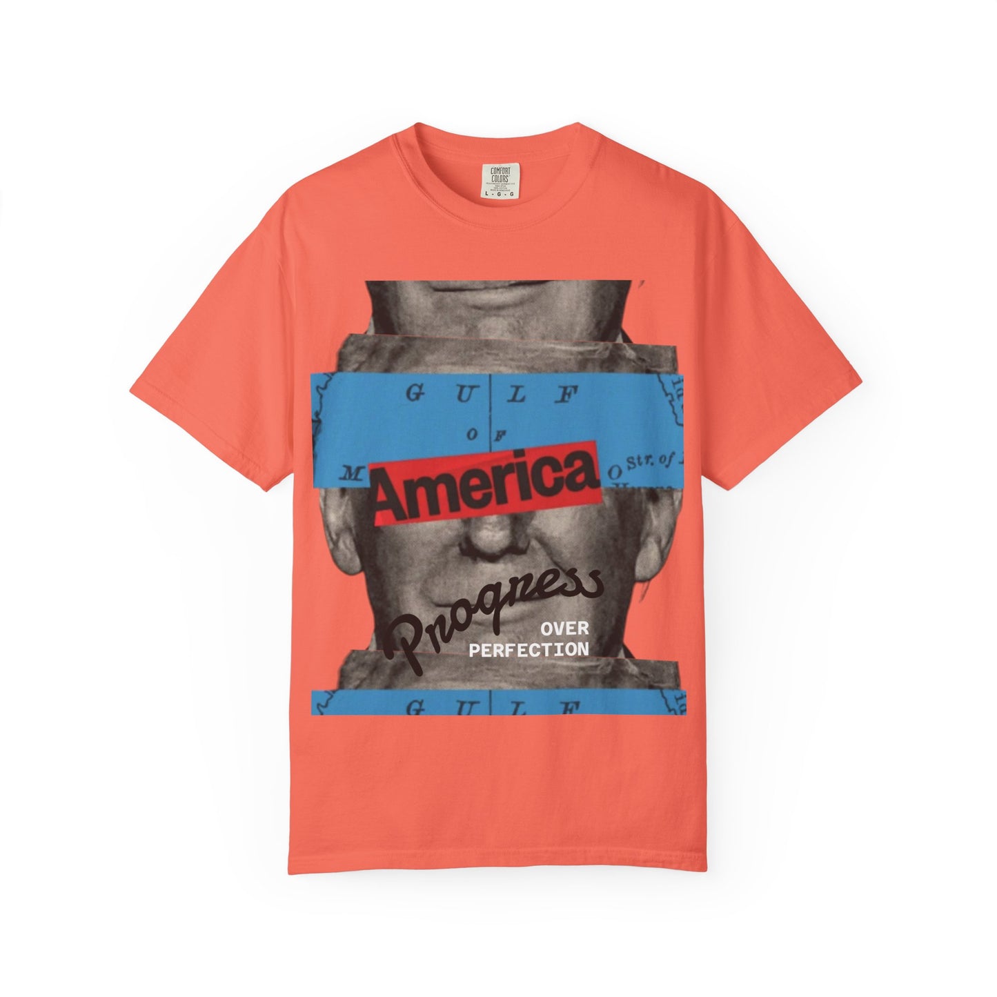 Vintage Graphic T-Shirt - America, Progress Over Perfection, Unisex Tee for Casual Wear, Gift for Patriot Day, Birthday, 90s Style