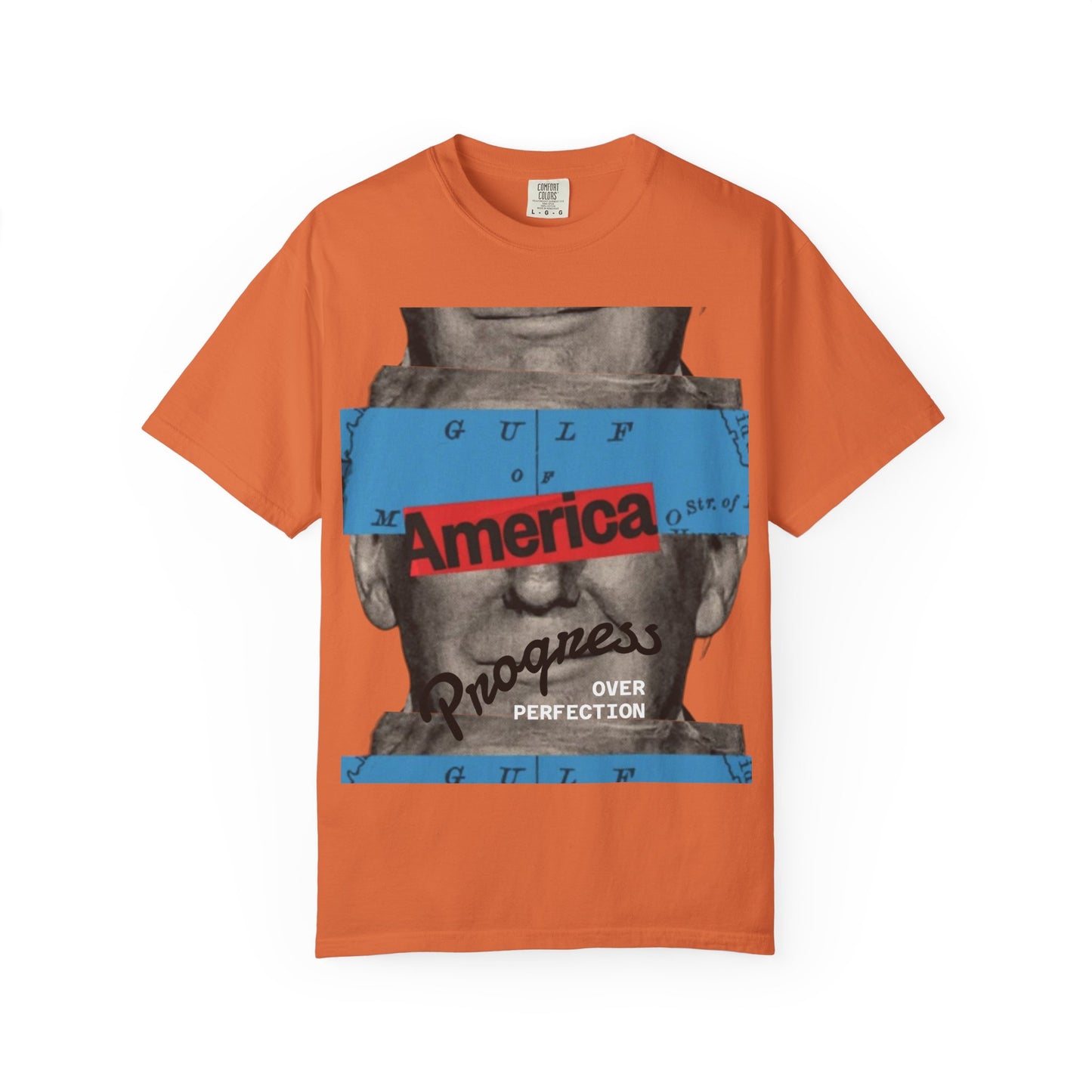Vintage Graphic T-Shirt - America, Progress Over Perfection, Unisex Tee for Casual Wear, Gift for Patriot Day, Birthday, 90s Style