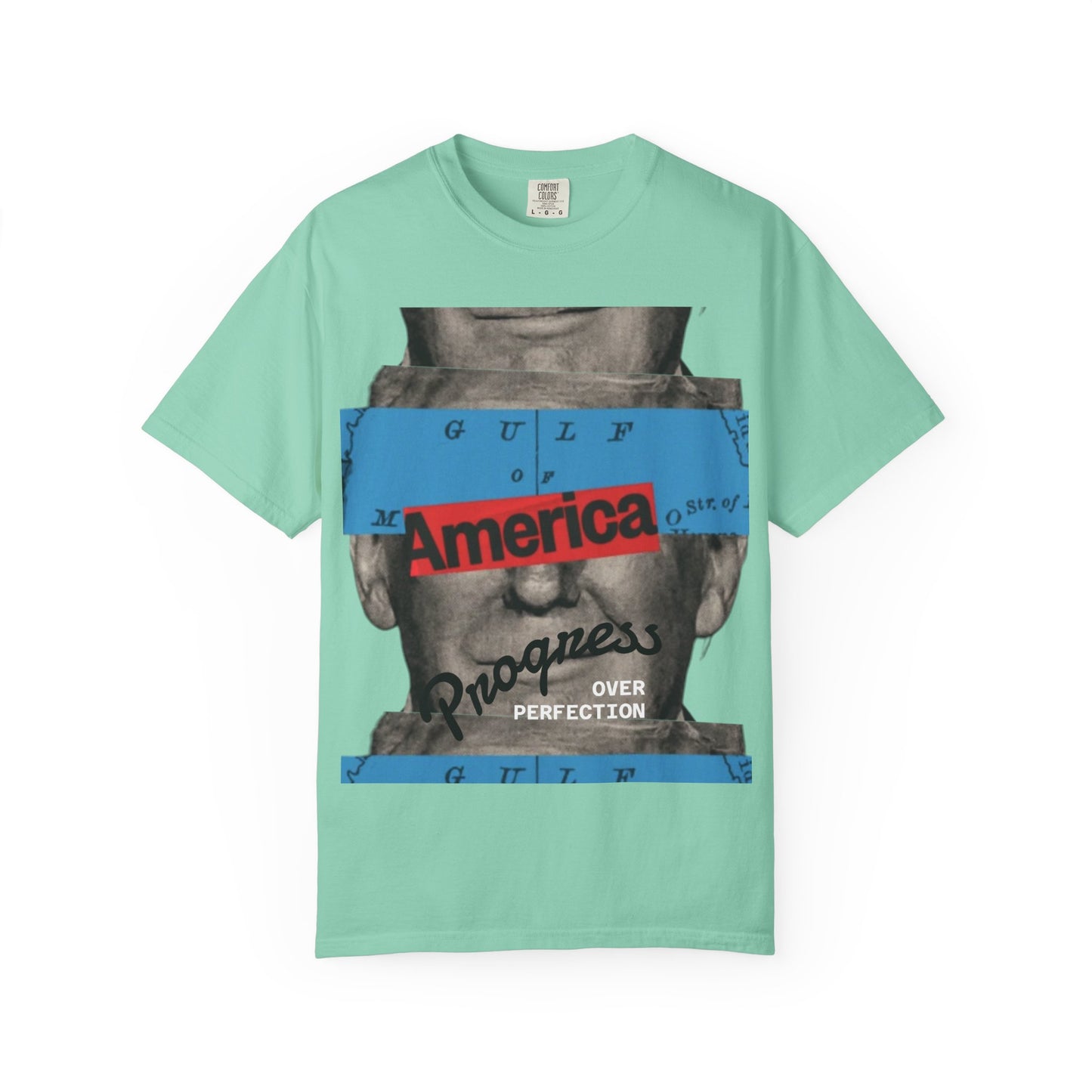 Vintage Graphic T-Shirt - America, Progress Over Perfection, Unisex Tee for Casual Wear, Gift for Patriot Day, Birthday, 90s Style