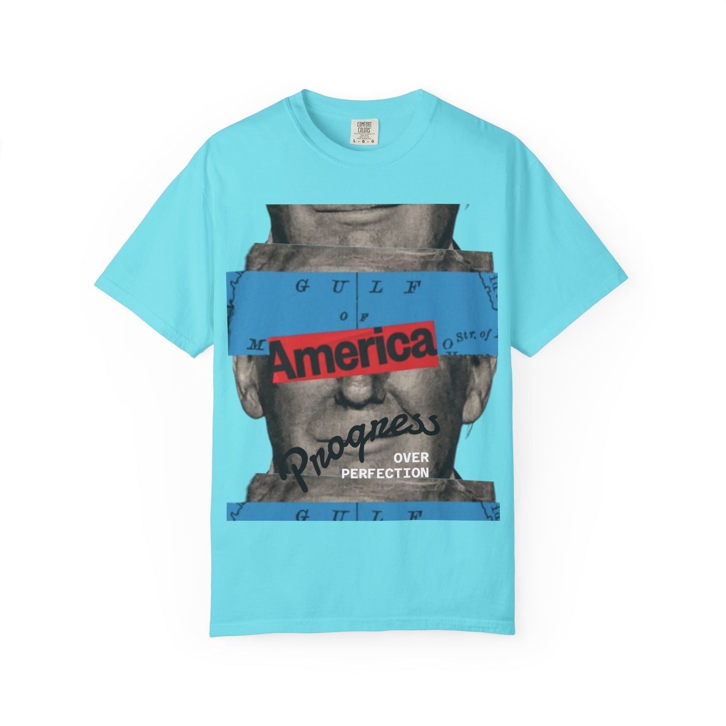 Vintage Graphic T-Shirt - America, Progress Over Perfection, Unisex Tee for Casual Wear, Gift for Patriot Day, Birthday, 90s Style