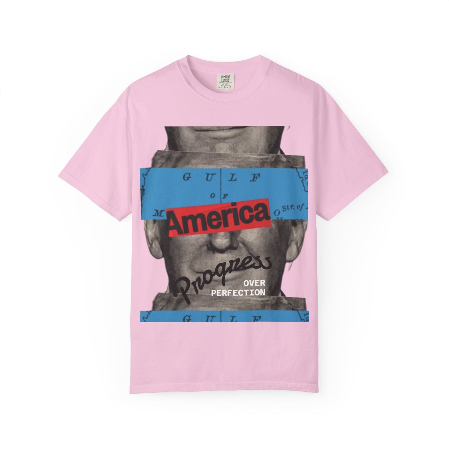 Vintage Graphic T-Shirt - America, Progress Over Perfection, Unisex Tee for Casual Wear, Gift for Patriot Day, Birthday, 90s Style