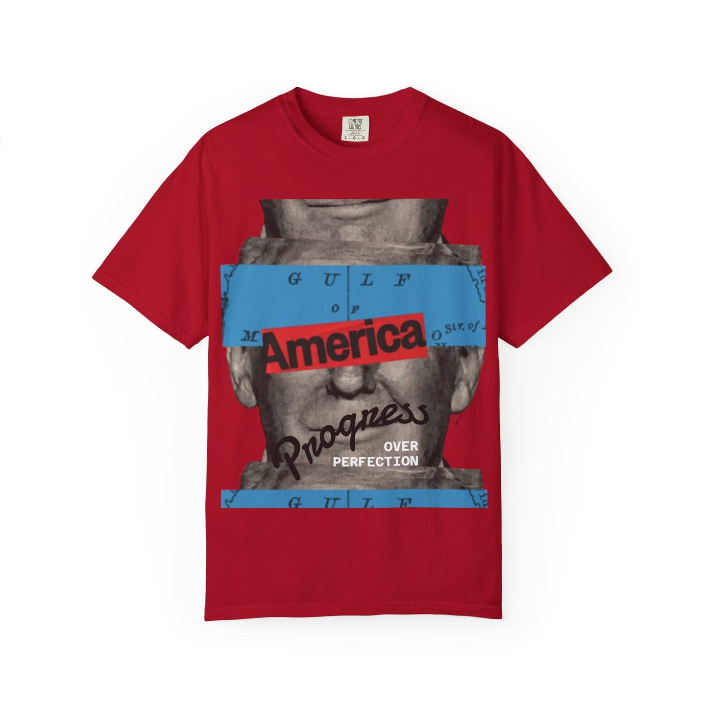 Vintage Graphic T-Shirt - America, Progress Over Perfection, Unisex Tee for Casual Wear, Gift for Patriot Day, Birthday, 90s Style