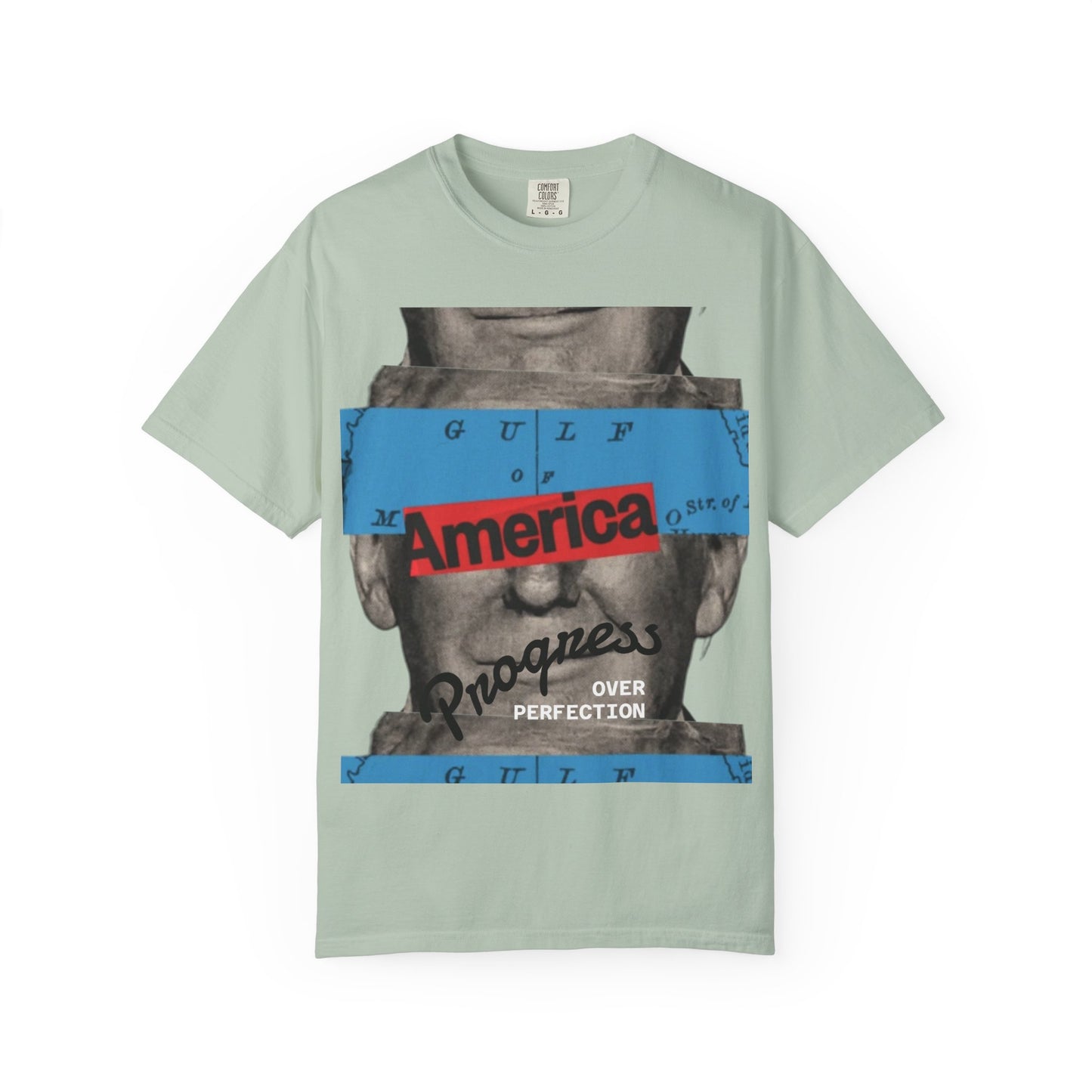 Vintage Graphic T-Shirt - America, Progress Over Perfection, Unisex Tee for Casual Wear, Gift for Patriot Day, Birthday, 90s Style