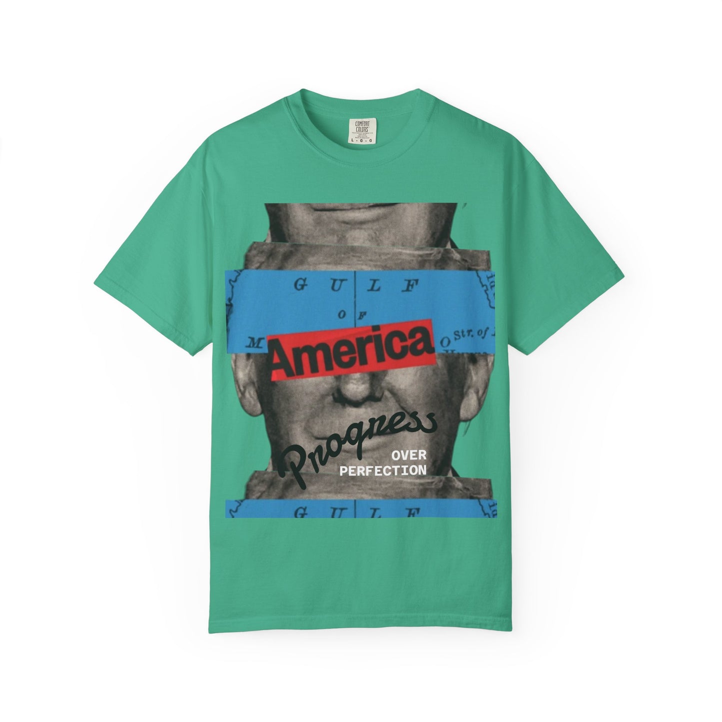 Vintage Graphic T-Shirt - America, Progress Over Perfection, Unisex Tee for Casual Wear, Gift for Patriot Day, Birthday, 90s Style