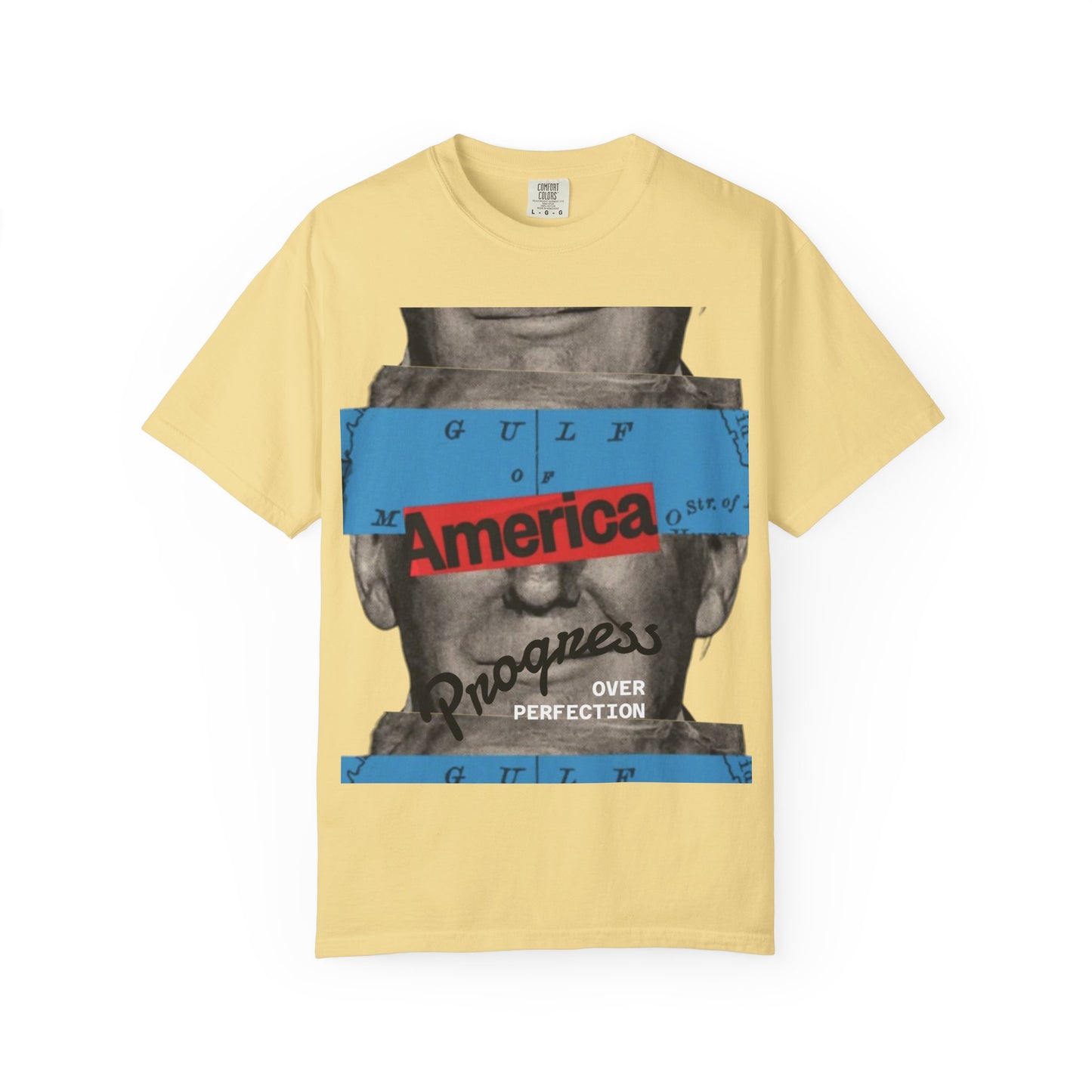 Vintage Graphic T-Shirt - America, Progress Over Perfection, Unisex Tee for Casual Wear, Gift for Patriot Day, Birthday, 90s Style