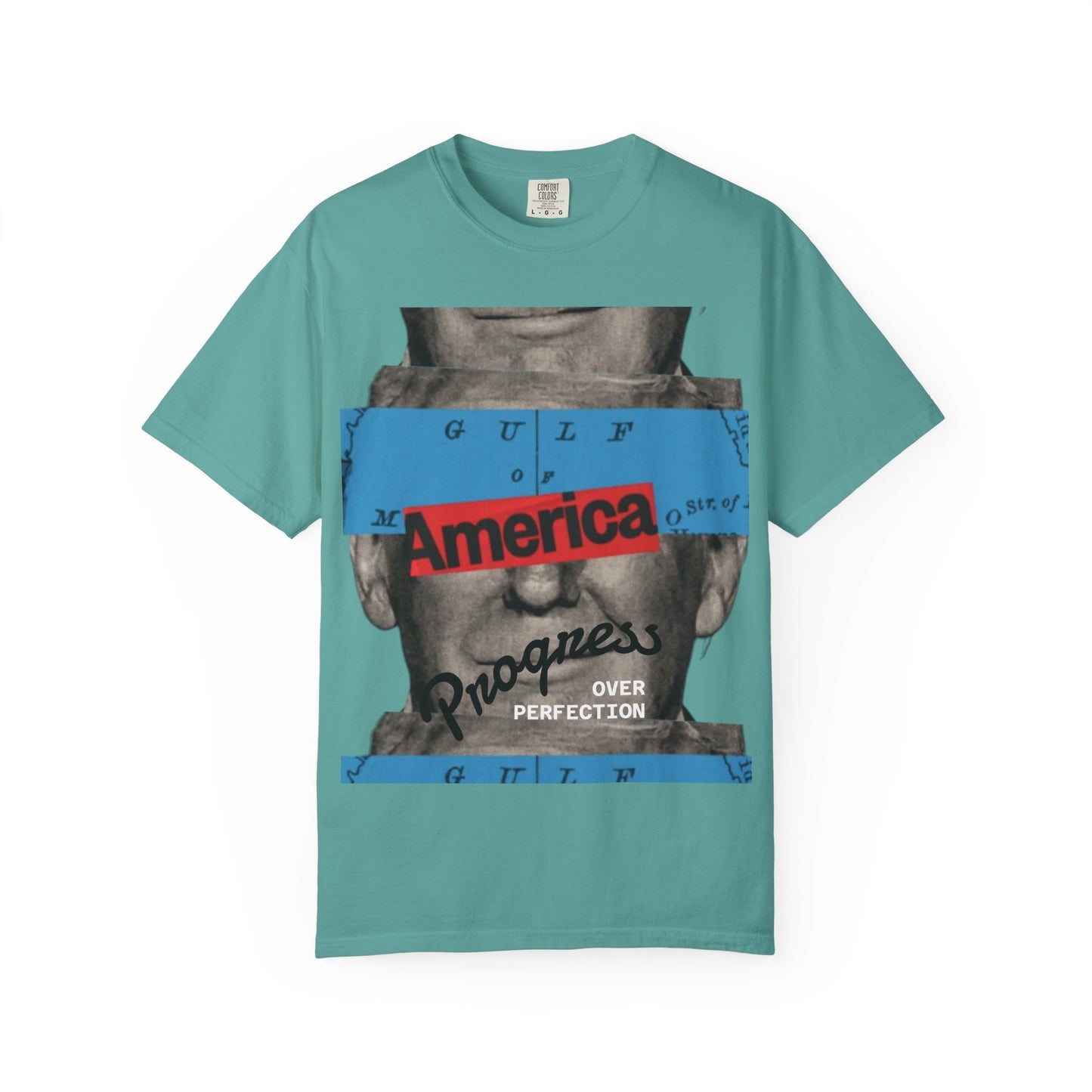 Vintage Graphic T-Shirt - America, Progress Over Perfection, Unisex Tee for Casual Wear, Gift for Patriot Day, Birthday, 90s Style