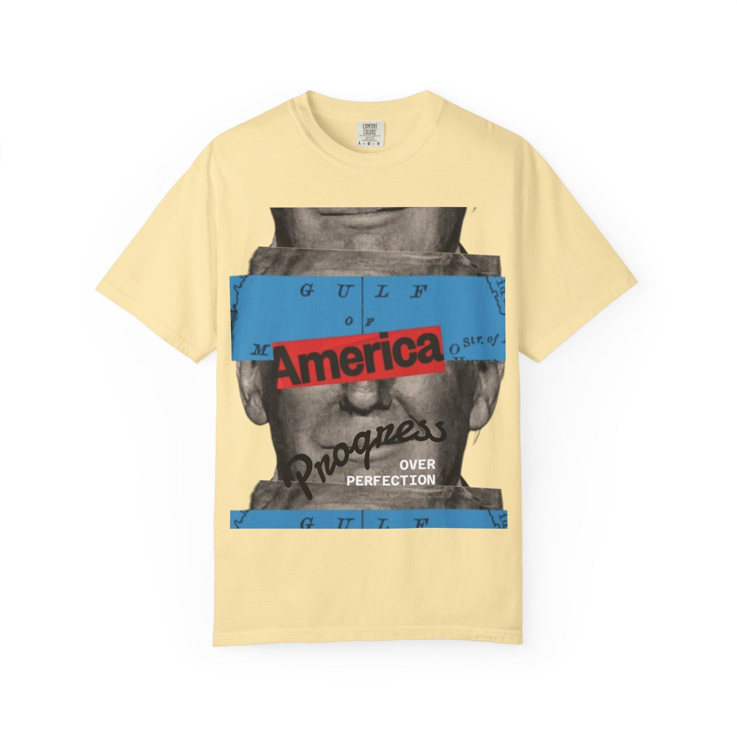 Vintage Graphic T-Shirt - America, Progress Over Perfection, Unisex Tee for Casual Wear, Gift for Patriot Day, Birthday, 90s Style